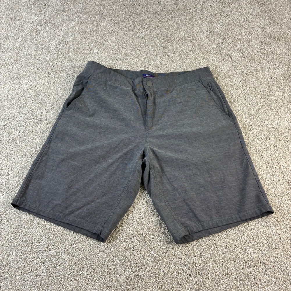 Johnnie-O Mens Size 30 Gray Golf Shorts Flat‎ Front Athleisure Stretch Casual